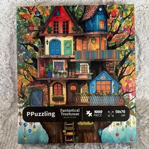 Fantastical Treehouse Puzzle - 1000 Pieces - Multicolor